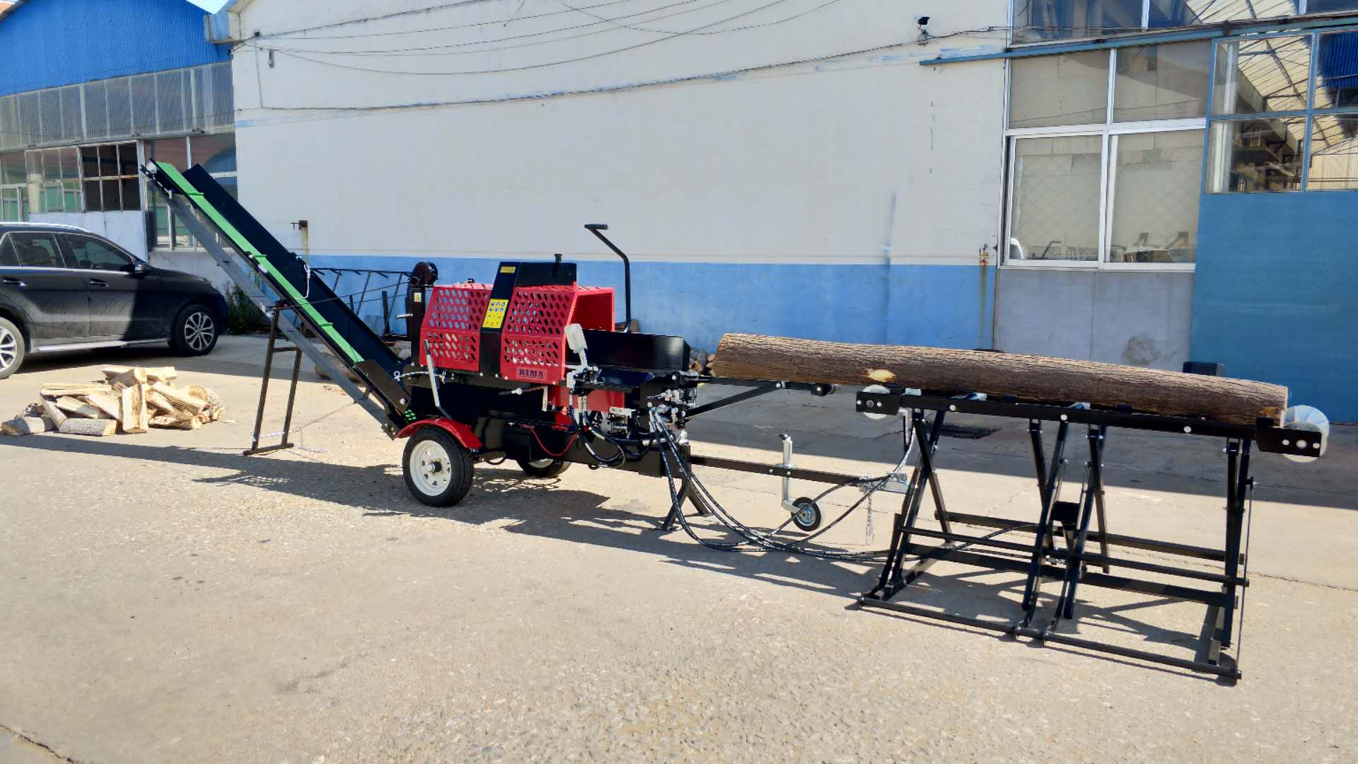 Farming Agriculture Video - Máquina de Processamento de Lenha para