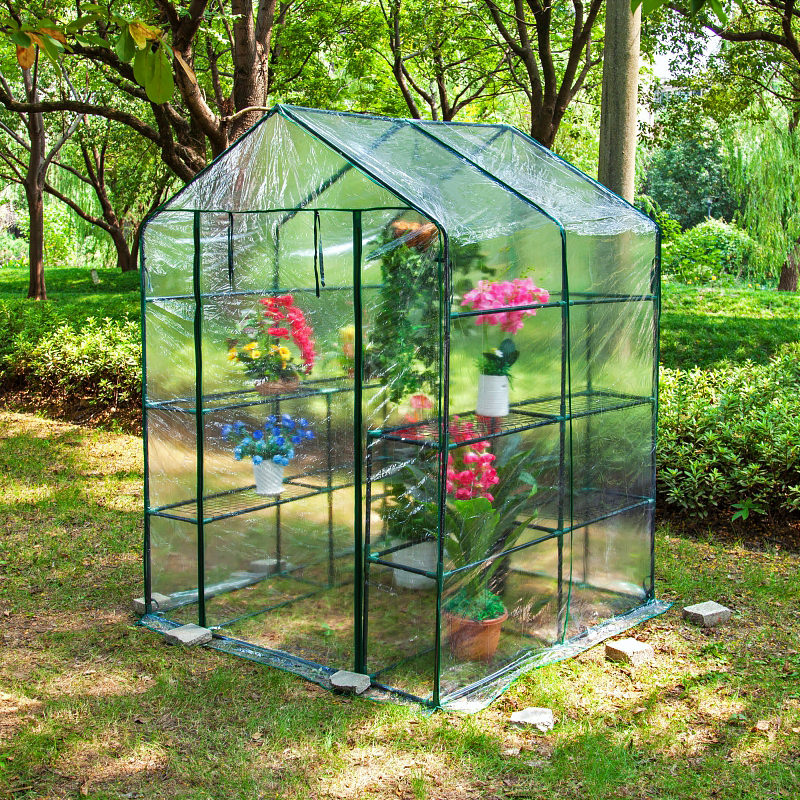 Agriculture Farm House - VOKANDA Mini Estufa Pré-fabricada, Tampa De