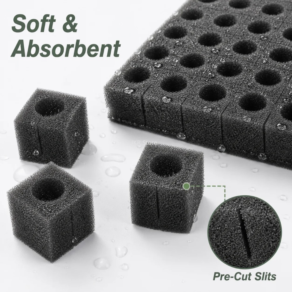 100 Peças de Esponjas Hidropôn - Nursery Plug Tray avaliação e preço