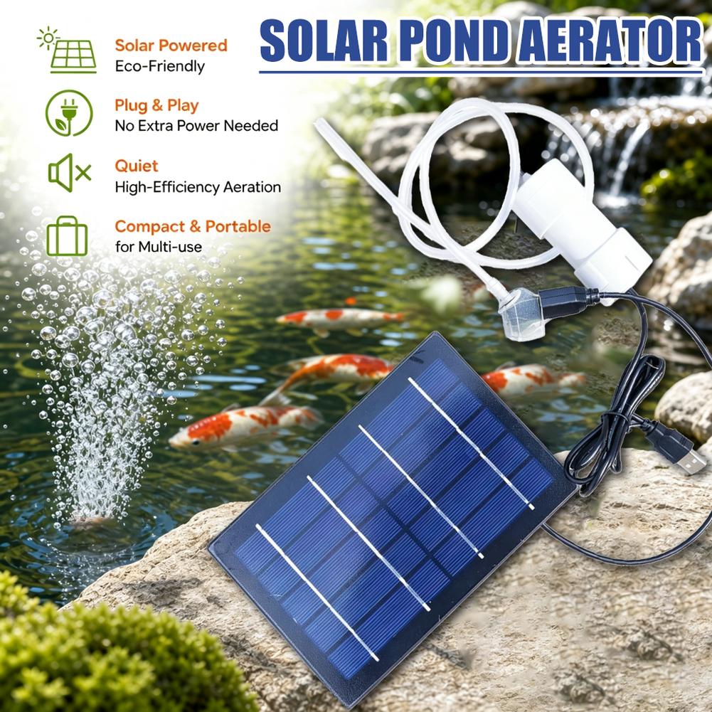 Bomba de Ar Solar para Aquário - Fish Pond Aerator avaliação e preço