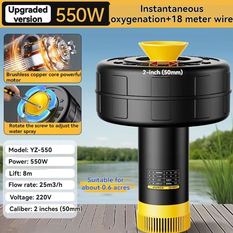 Bomba de Água Flutuante 220V p - Fish Pond Aerator avaliação e preço