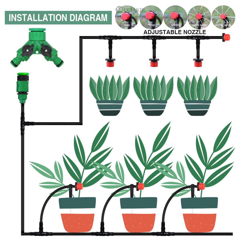 50-5M 1/4 ''Mangueira Ajustáve - Irrigation Drip Tape avaliação e preço