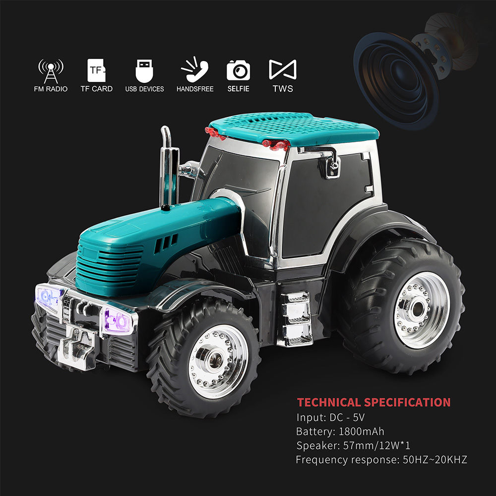 Caixa de Som Bluetooth WS-560  - Farming Agriculture Video avaliação e preço